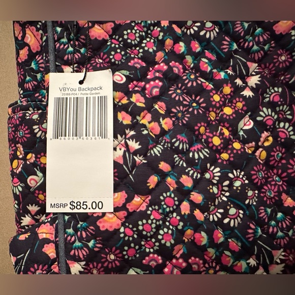Vera Bradley Quilted Floral Backpack Garden Snail main image 14